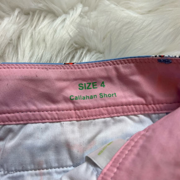 Lilly Pulitzer Womens Callahan Hot Pants Blue Red Anchor Pockets 100% Cotton 4 - Picture 7 of 8